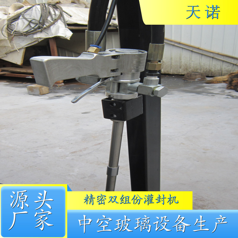 惠州 STJ-02B双组份冷胶机 半自动副框机器 全新门窗玻璃封胶设备
