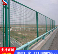 通江县热卖边框护栏网 双边框架护栏网绿色铁丝网围栏 高速公路护栏批发