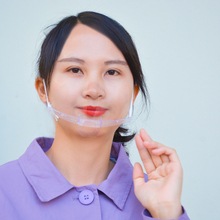 晟耀透明PET口罩 餐厅防护口罩 薄膜微笑口罩