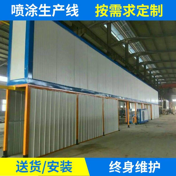 静电喷塑流水线 自动化喷涂流水线 减少用工人数 喷涂效率高