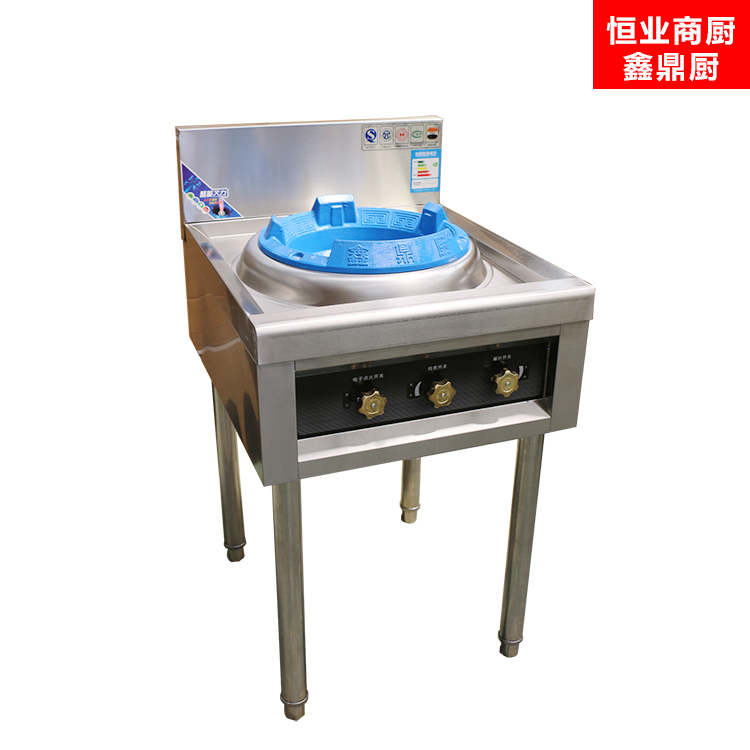 厂家供应经济款自吸风中压炉 单炒猛火灶 商用猛火灶