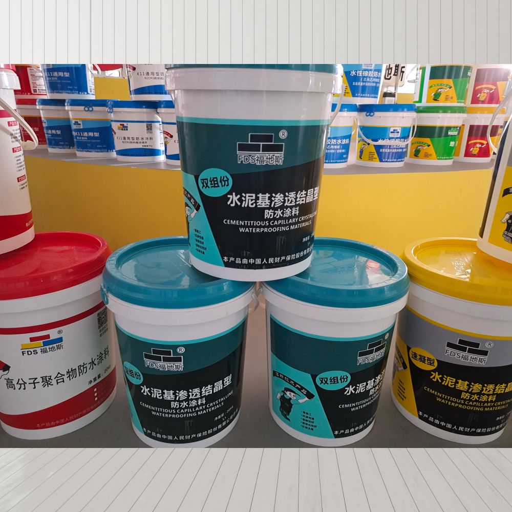 广东惠州双组份水泥基渗透结晶 家装修缮防水涂料 福地斯