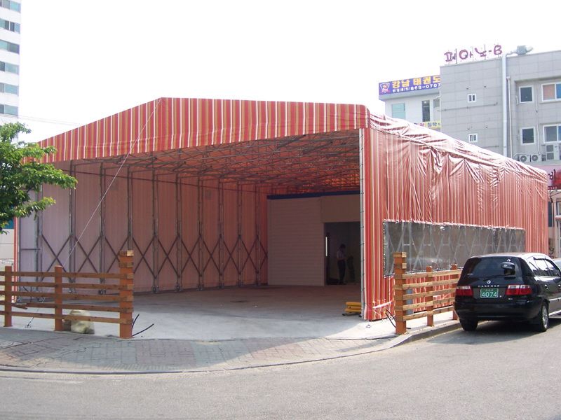 加固加粗汽车推拉篷  街边烧烤移动推拉棚   个体商铺手动推拉蓬 