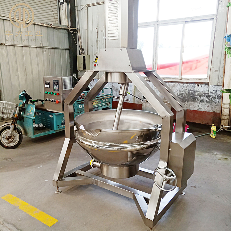 华力牌豆沙馅料炒锅 炒月饼馅料设备 调味酱行星搅拌炒锅