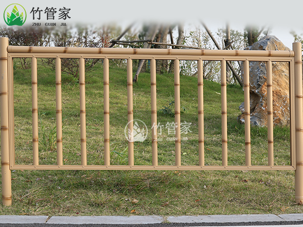 竹篱笆竹管家仿竹护栏仿竹栅栏不锈钢竹子围栏生产厂家