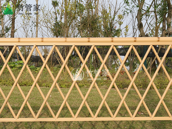 竹篱笆竹管家仿竹护栏仿竹篱笆景区栅栏不锈钢竹围栏生产厂家