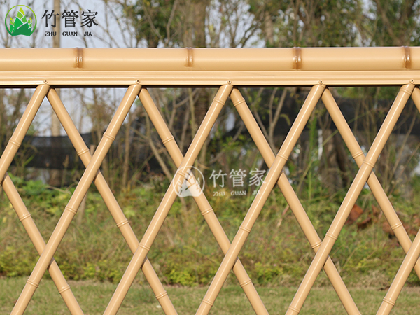品牌竹篱笆 竹管家仿竹护栏 仿竹围栏美丽乡村篱笆栅栏不锈钢竹篱笆生产厂家