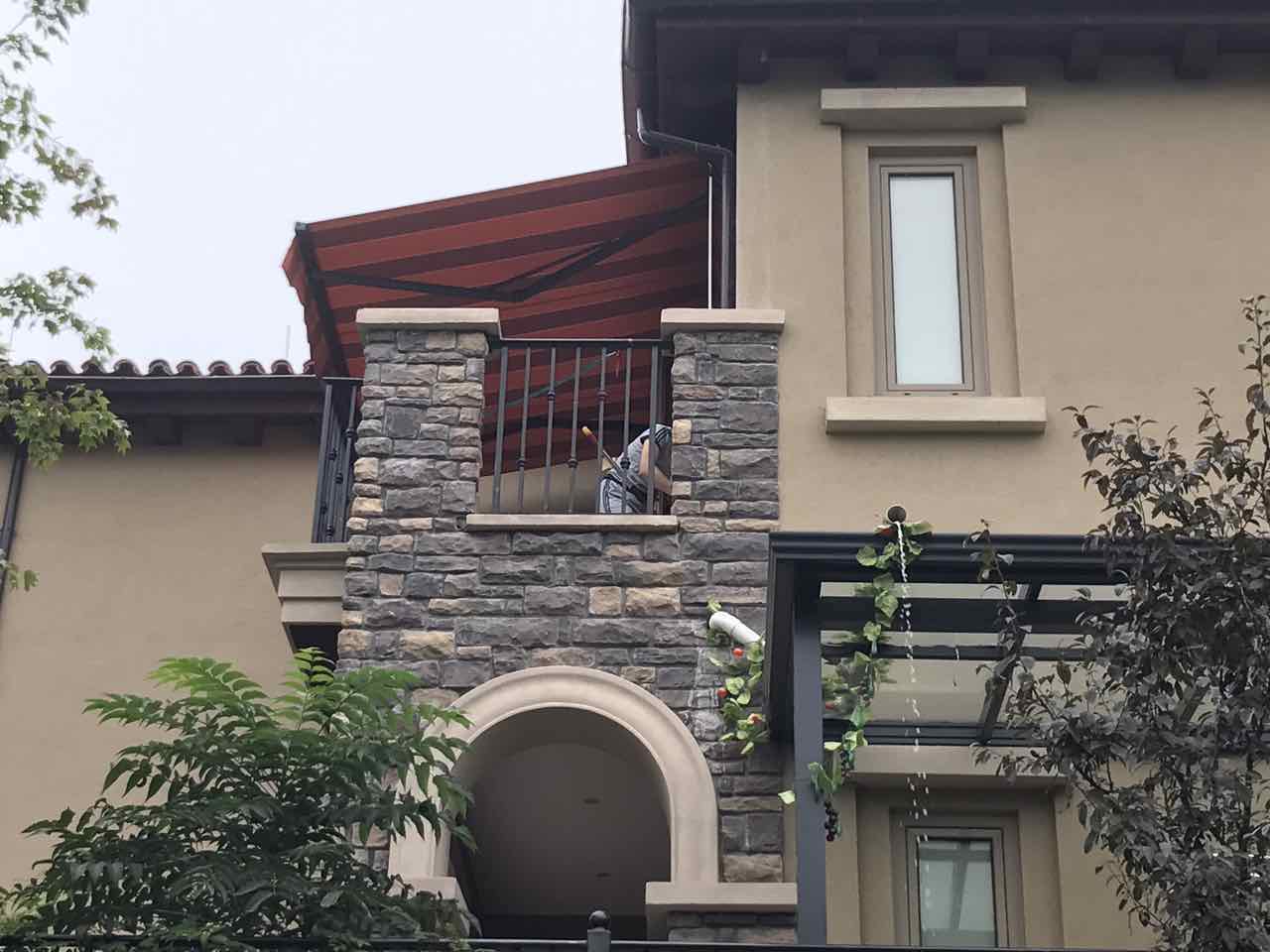 室外防晒遮阳蓬  轻型铝合金伸缩遮阳篷 户外电动伸缩遮阳蓬支持个性化定制
