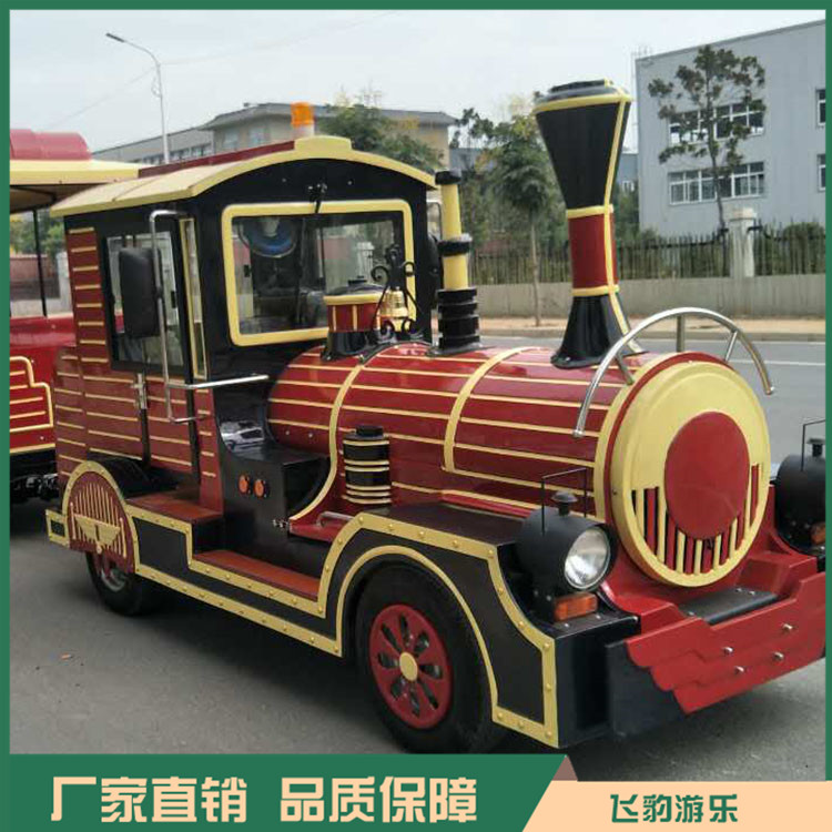 景区广场复古无轨小火车  商场游乐设备  儿童仿古电动观光小火车厂