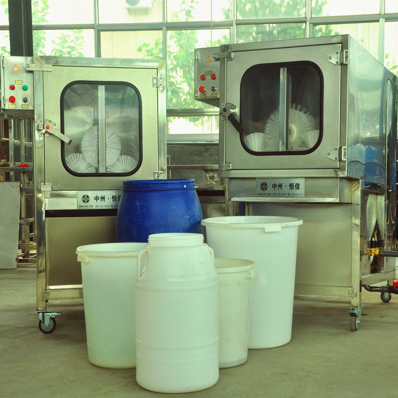 刷桶机洗桶机定制 上开口周转桶清洗机械设备 50-125L 颜料涂料化工桶刷桶机