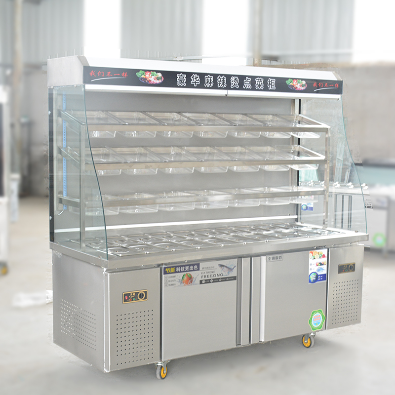 饭店冷藏点菜柜 串串 火锅店点菜柜 定制供应麻辣烫点菜柜 顺迪