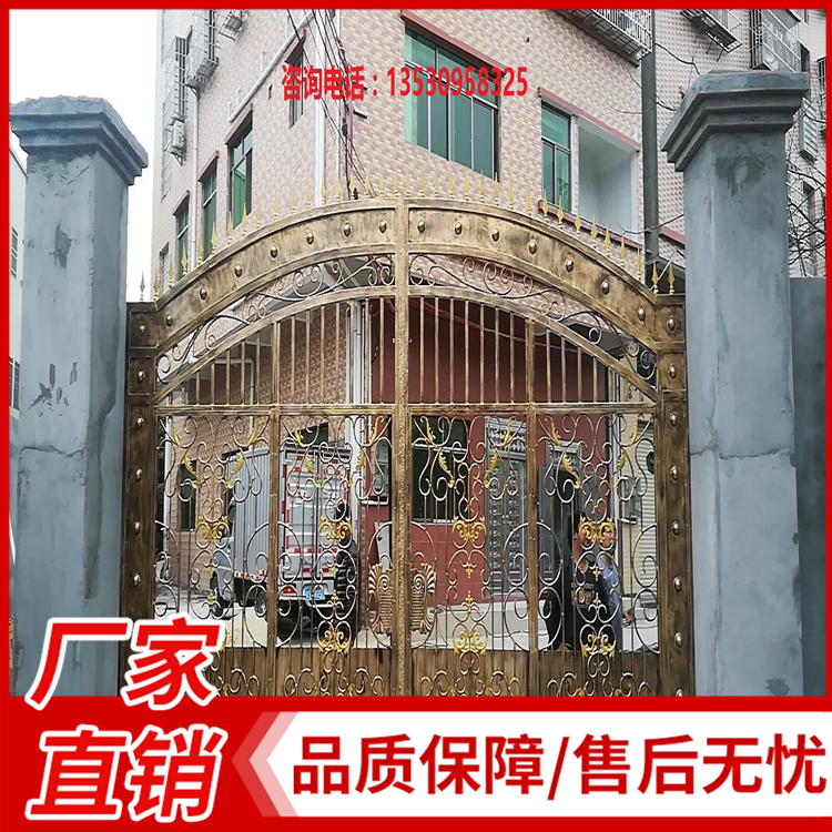 高档小区铁门 欧式铁艺大门 小区铁艺大门 铁艺大门 