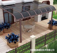 铝合金雨棚 商场<em>防</em>高空坠物棚 一楼<em>防</em>重物掉落遮挡棚 维美遮阳