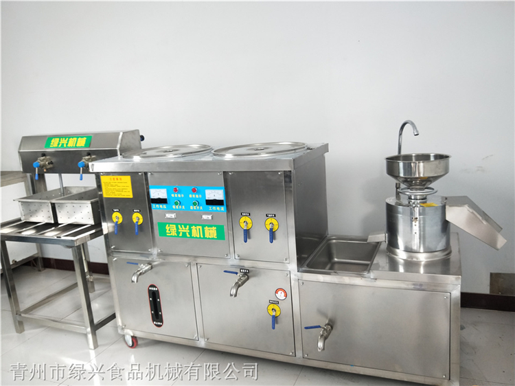 山东青州豆腐机制造商 豆制品加工机械出售 lx-300豆腐机直供
