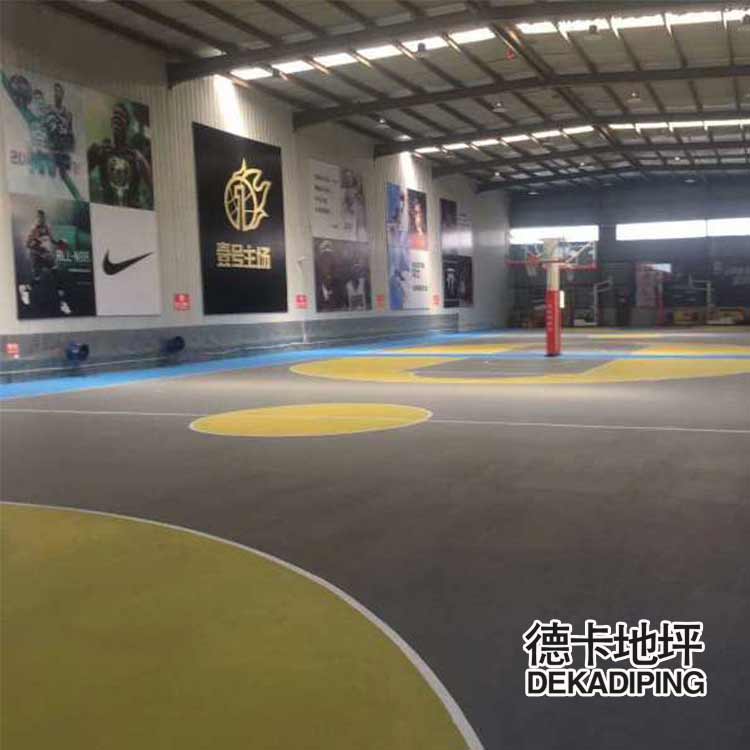 沈阳球场地坪漆 学校操场运动地面施工经验 德卡地坪