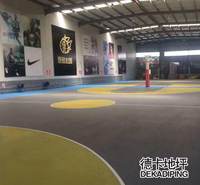 沈阳球场地坪漆 学校操场运动地面施工经验 德卡地坪