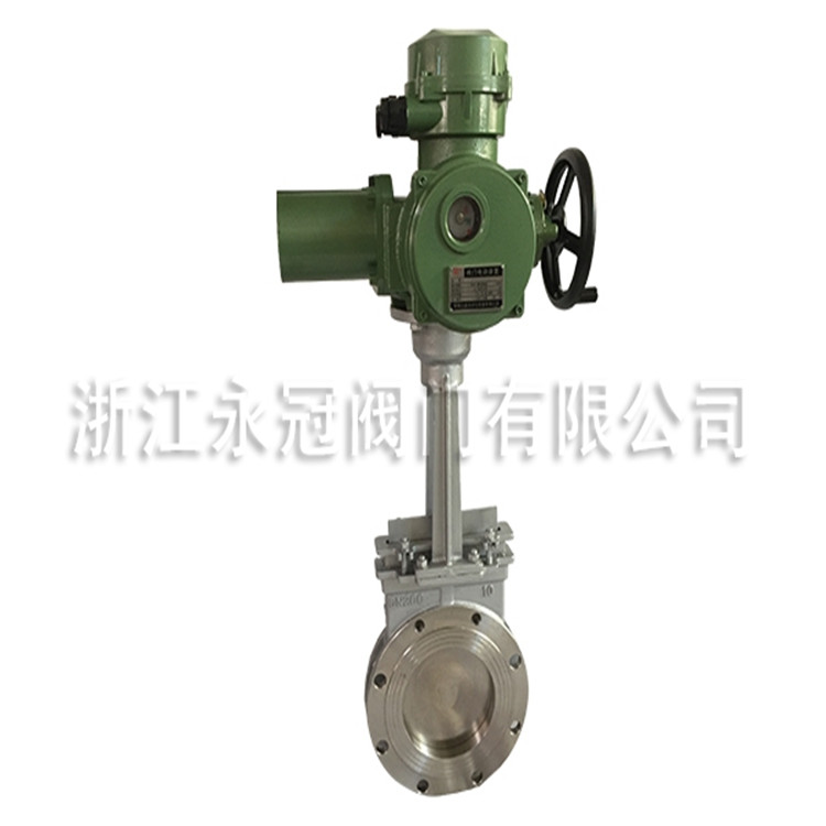 永冠阀门生产不锈钢气动插板阀 型号齐全安装便捷 插板阀厂家现货供应