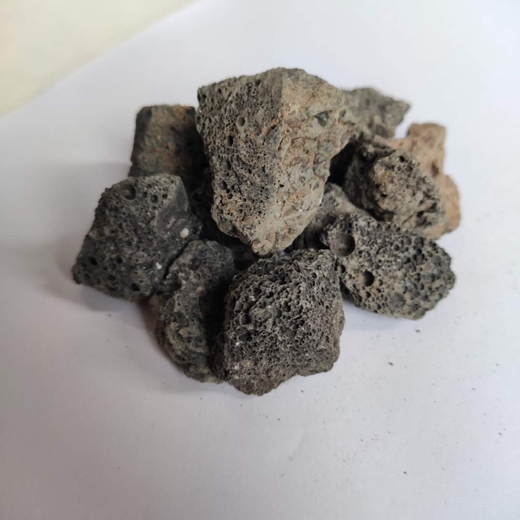 红色黑色火山岩滤料2-4/3-5cm多种规格 开碧源厂家直销火山岩处理废水