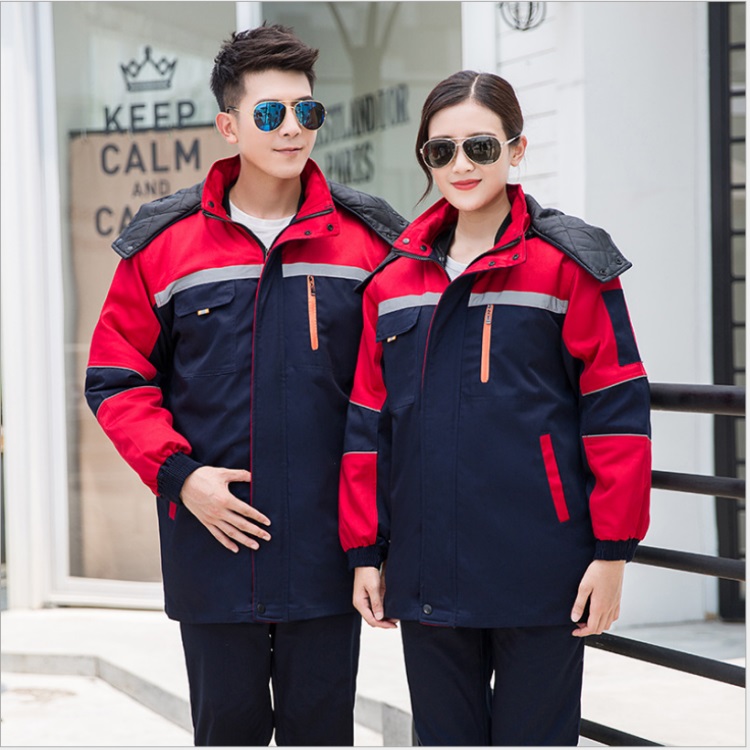   工作服棉衣  秋冬工地工程工服 汽修工人工装维修劳保服 