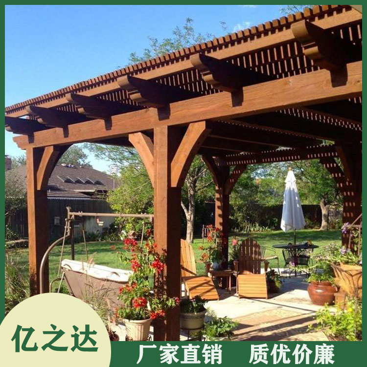 防腐木凉亭制造 公园防腐木凉亭 外形美观 支持定制