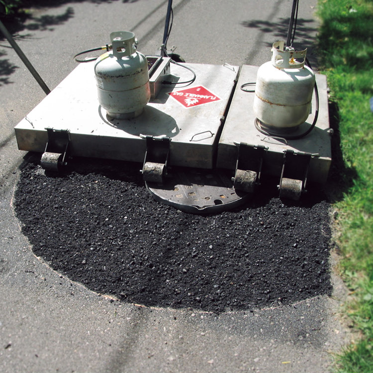 沥青加热板_路面加热板_易路美_加热板_快速加热