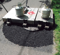 沥青加热板_路面加热板_易路美_加热板_快速加热