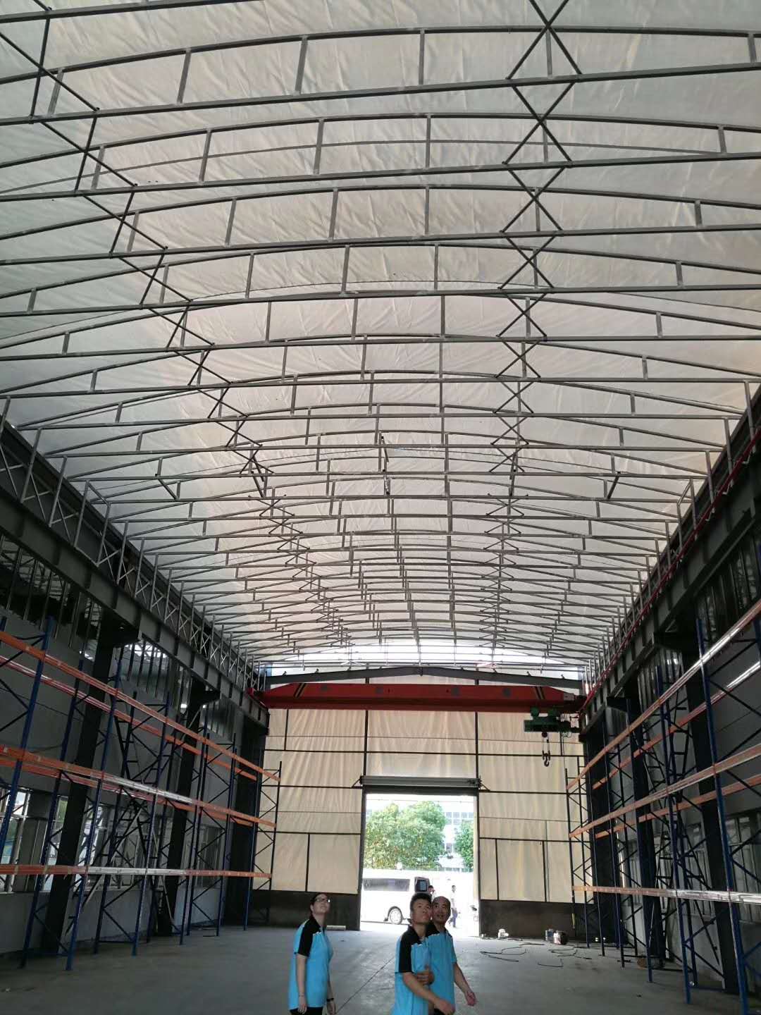 江苏大型电动仓储雨棚  电动伸缩雨棚  厂房智能伸缩雨篷