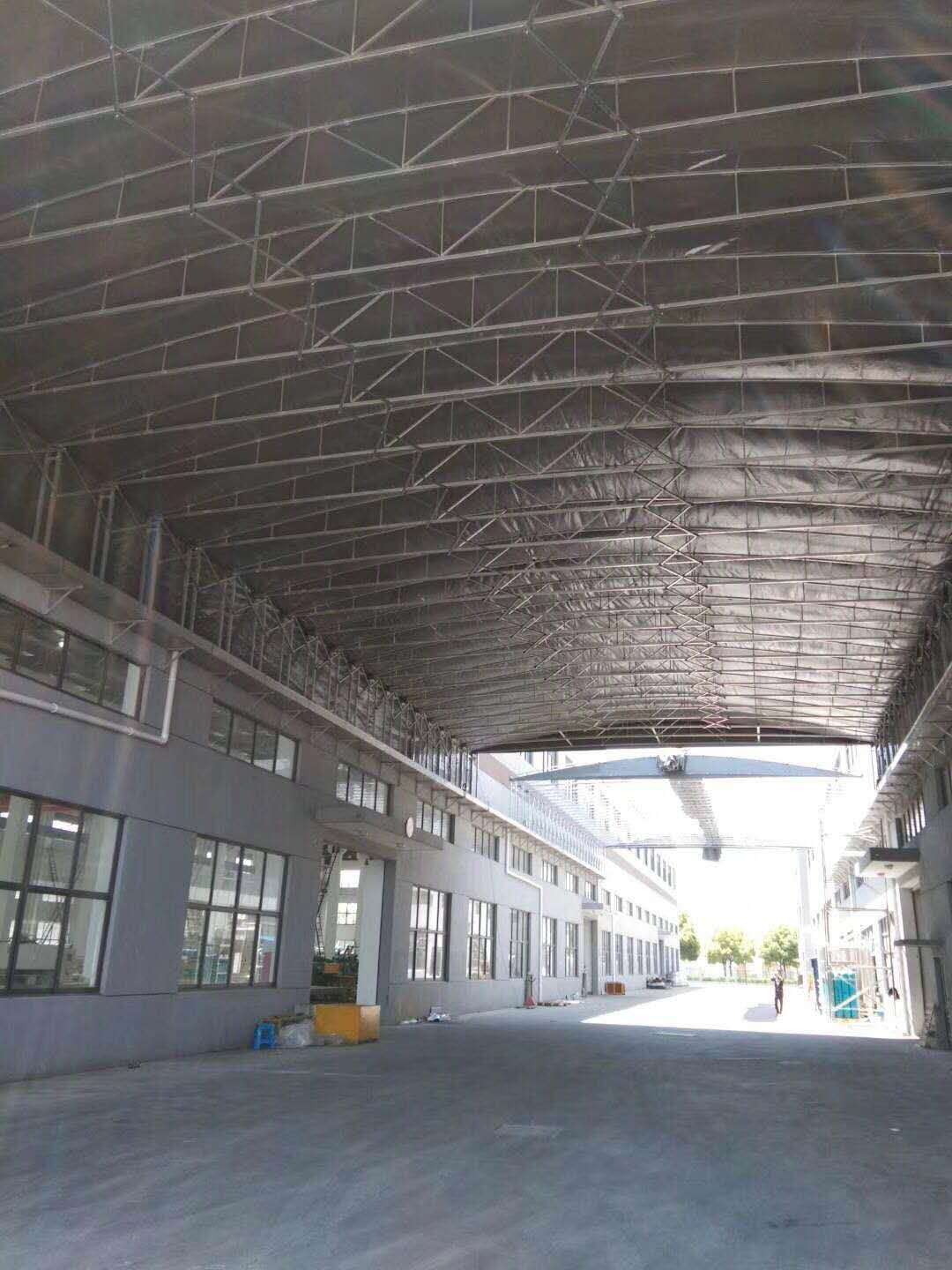厂房物流运输仓库雨篷  移动仓库推拉折叠雨篷  电动轨道伸缩雨篷