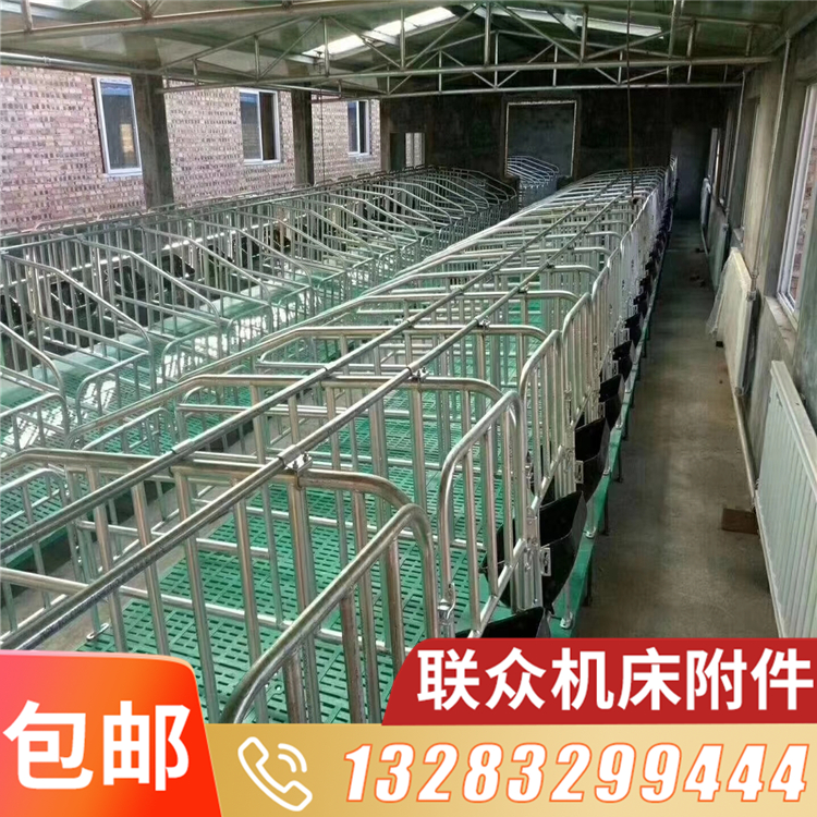 养殖热镀锌线料管支架价格 养殖保育 热镀锌围栏 直销镀锌猪用产床 
