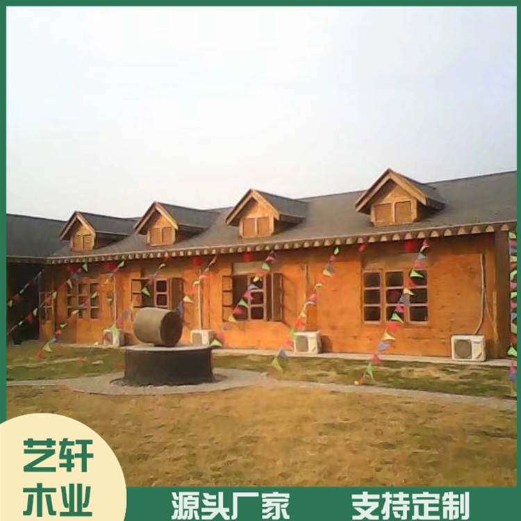 欧式防腐木木屋厂家 农庄防腐木别墅设计 防腐木生态木屋