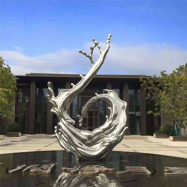 广场园林景观不锈钢雕塑 大型不锈钢雕塑