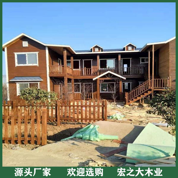 河南防腐木别墅 防腐木别墅批发商 经济耐用 品质保证