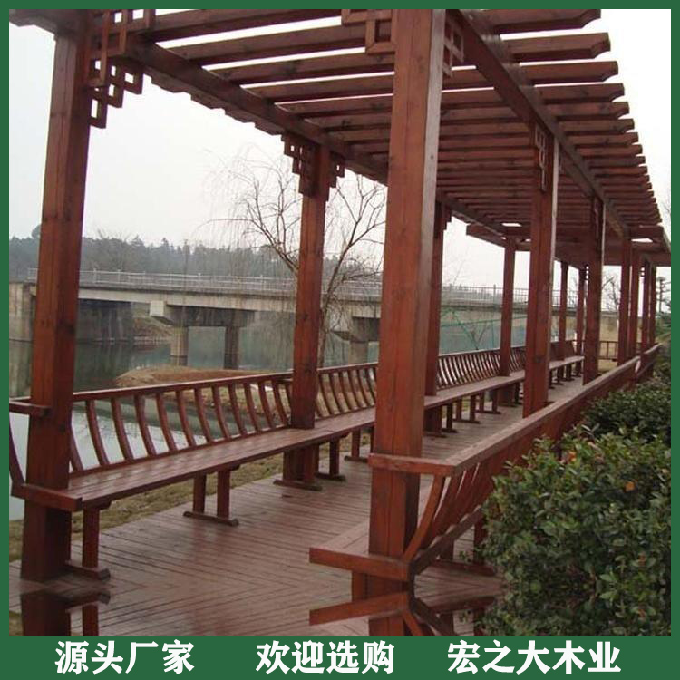 碳化防腐木别墅 防腐木木质别墅 环保无污 稳定性强