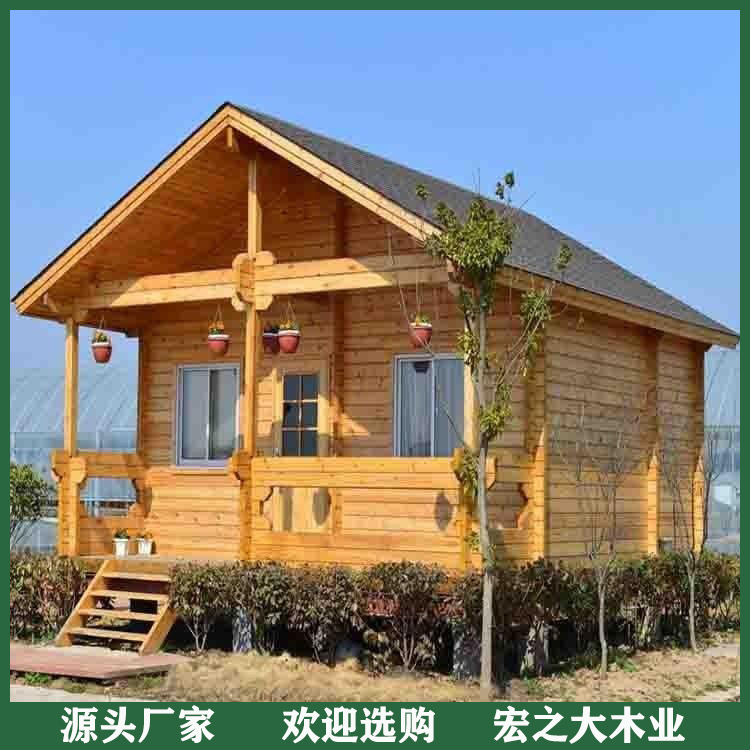 户外防腐木别墅 防腐木木质别墅 外形美观 欢迎选购