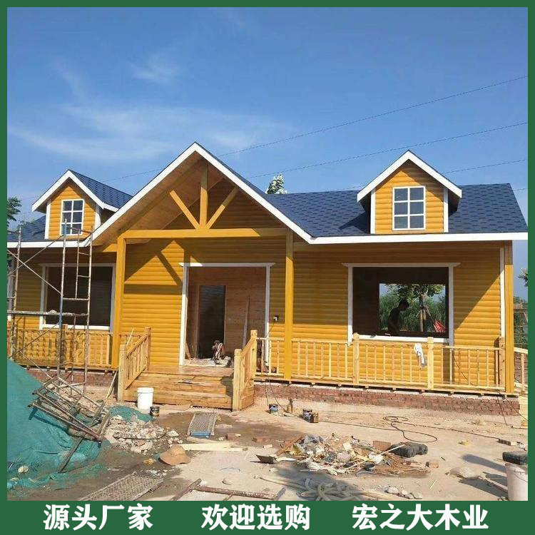 园林防腐木别墅 防腐木木质别墅 环保无污 稳定性强