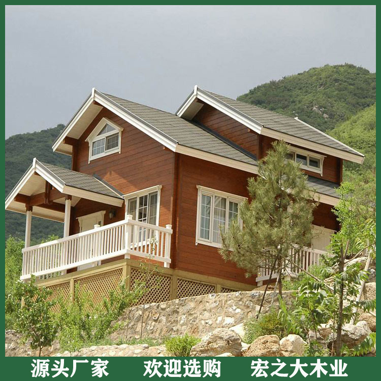 园林防腐木别墅 移动防腐木别墅 规格多样 欢迎定制