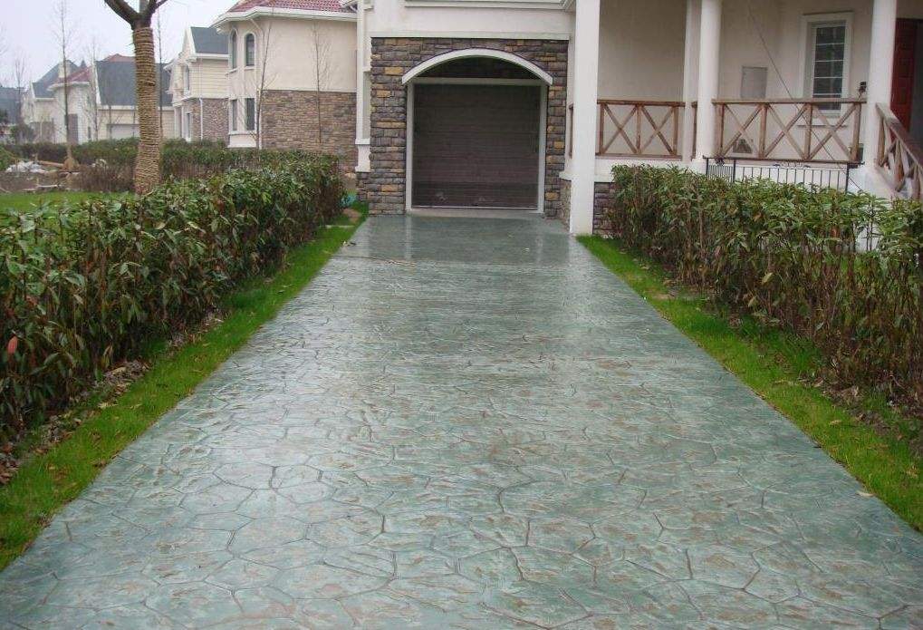 水泥面压花 水泥印花价格 彩色强化料 湖南日晨建材