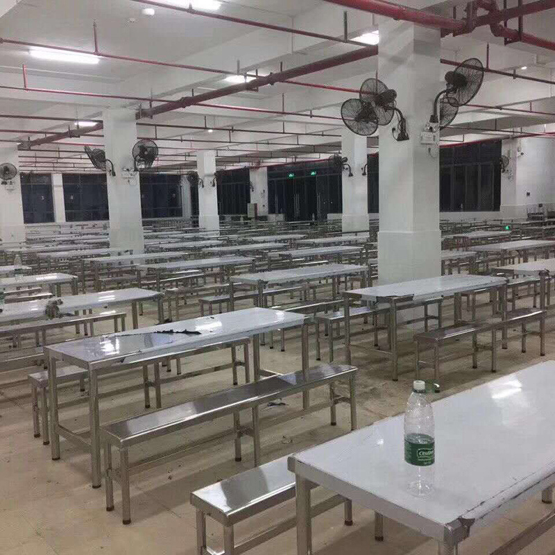 广杰定制大学餐厅餐桌 不锈钢食堂餐桌 学校食堂餐桌椅