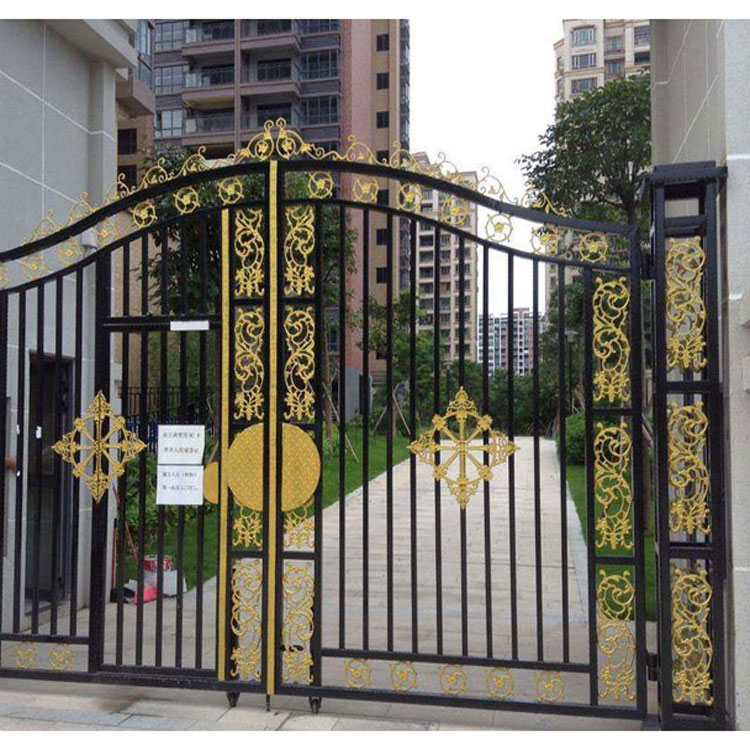 潍坊欧式铁艺大门  乡村庭院门  庭院庭院门加工