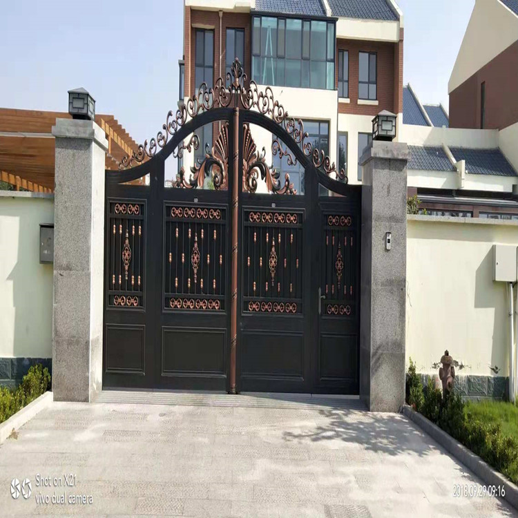 铝合金庭院门   铝艺庭院门加工