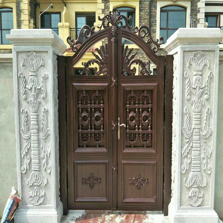 河南铝合金庭院门   铝艺庭院门