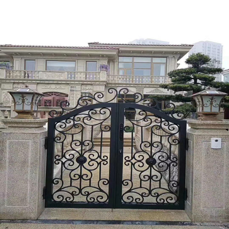 泰安庭院铁艺门  乡村铁艺门  铁艺门定制 厂家直销