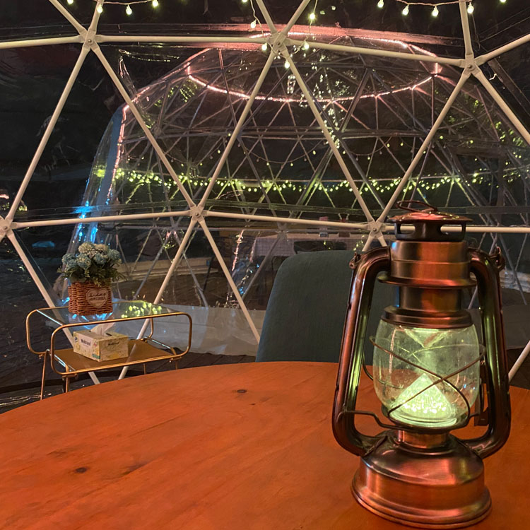 广东工厂直销 圆形星空帐篷屋 海边观景餐厅 星空屋民宿 海边沙滩餐厅 透明景观屋