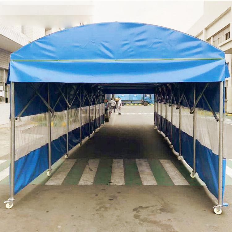 路边宵夜推拉雨篷  大排档伸缩遮阳篷  夜宵移动推拉雨蓬  商铺推拉雨棚
