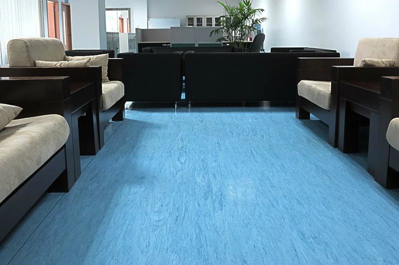 办公室PVC地板会议室吸音卷材塑胶地板