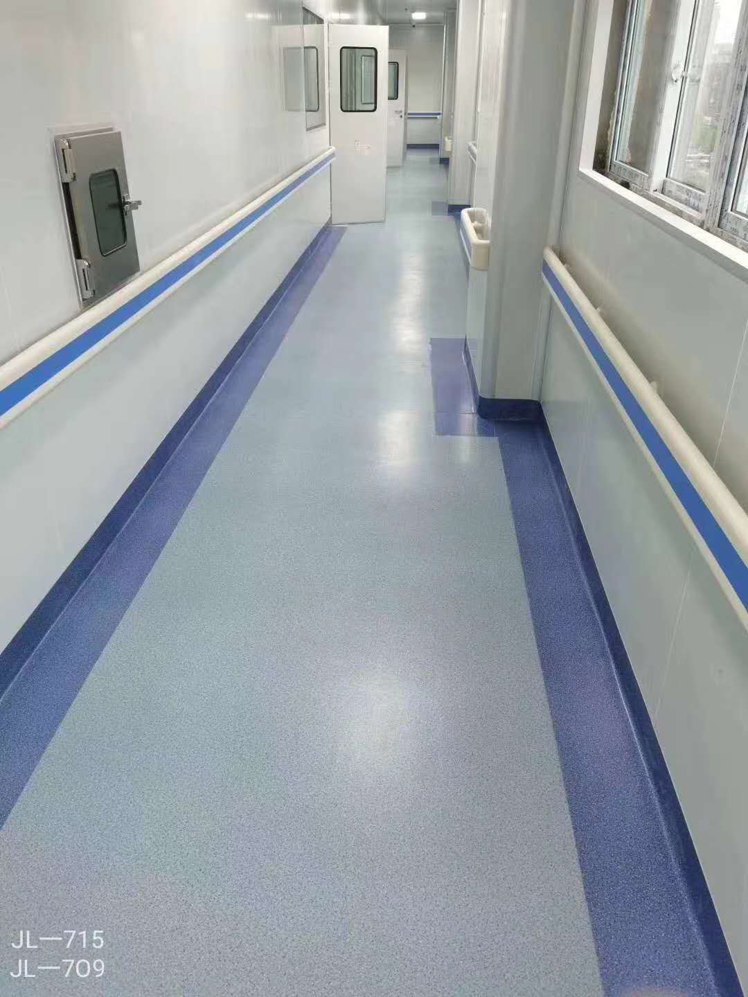 康复中心2毫米PVC地板PCR实验室卷材地板胶