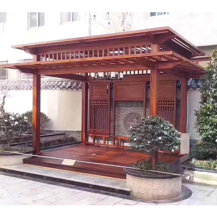 新中式铝合金凉亭 中式凉亭厂家定做  铝艺凉亭价格  免费设计