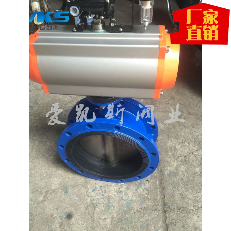 铸铁铸钢不锈钢 气动软密封蝶阀D641X-D671X-10/16  中线垂直板蝶阀