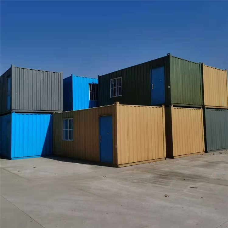 简易框架焊接集装箱房 河北住人集装箱房屋 铝合金推拉窗户集装箱房 华晟达打包箱房自有工厂