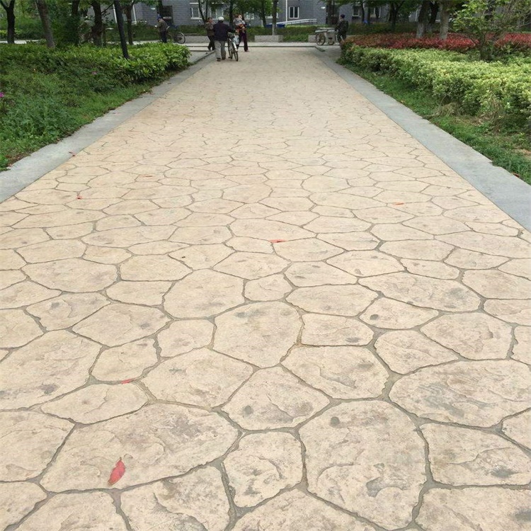 压花路面模具 压印地坪厂家 压模地坪报价 普林德建材